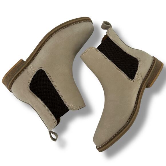 Hari Mari Leather Chelsea Boots Womens Size 6 Sand Pull On - Picture 5 of 10